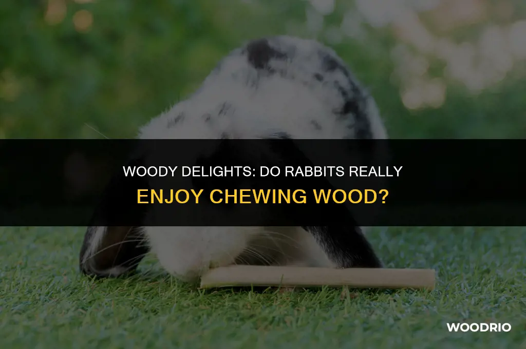 do rabbits like to chew wood
