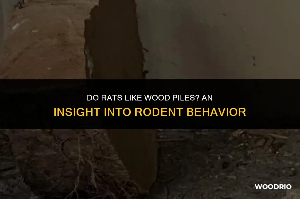 do rats like wood piles
