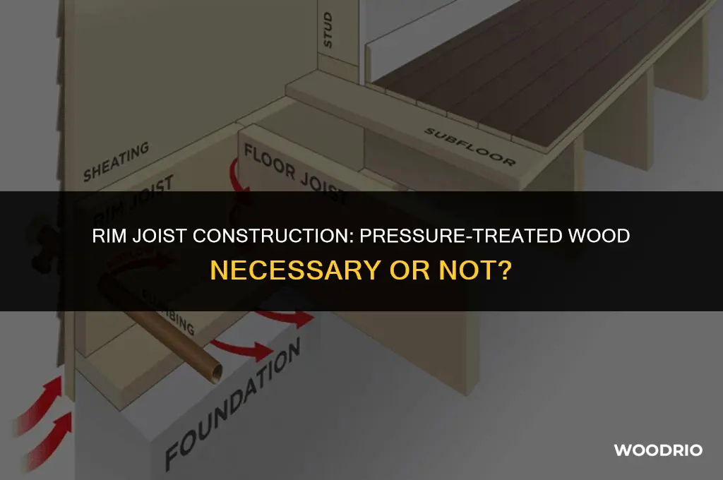 do rim joist need pressure treated wood