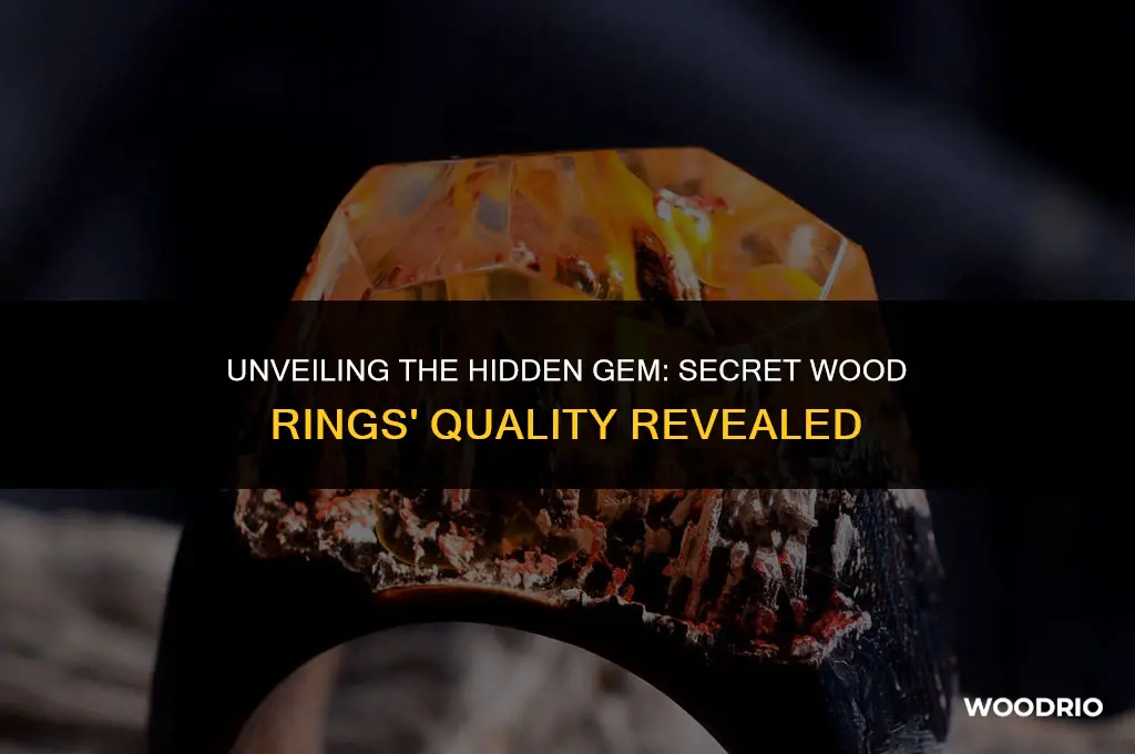 do rings from my secrer wood good wuality