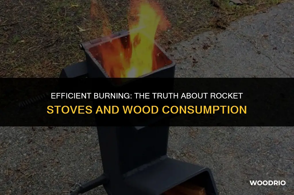 do rocket stoves go through wood faster