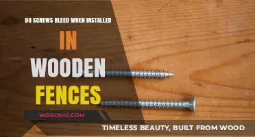 Do Screws Bleed in Wooden Fences? Uncovering the Truth