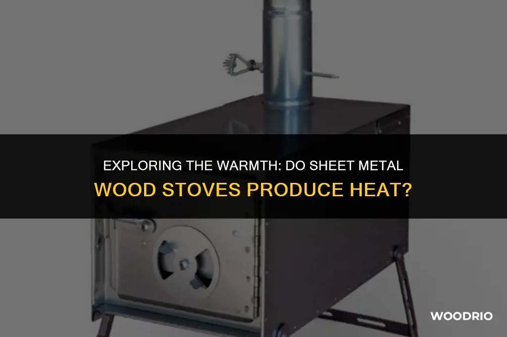 do sheet metal wood stoves produce heat