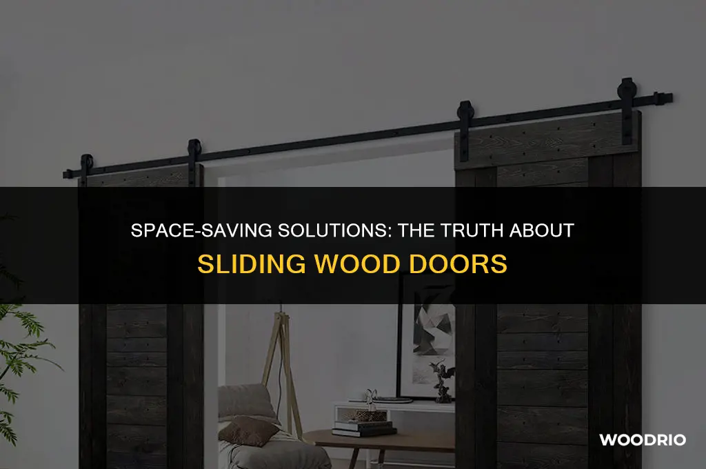 do sliding wood doors take up space