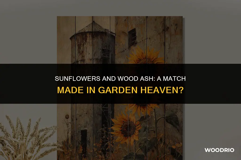 do sunflowers like wood ash