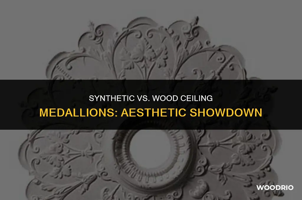 do synthetic ceiling medallions look as good as the wood