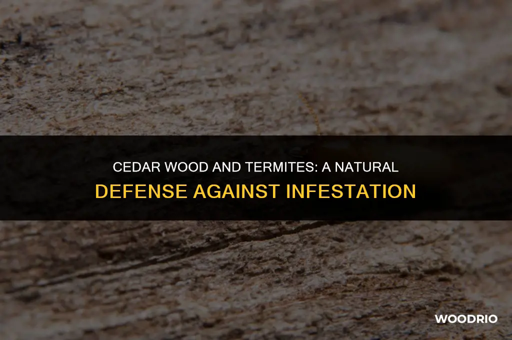 do termites like cedar wood