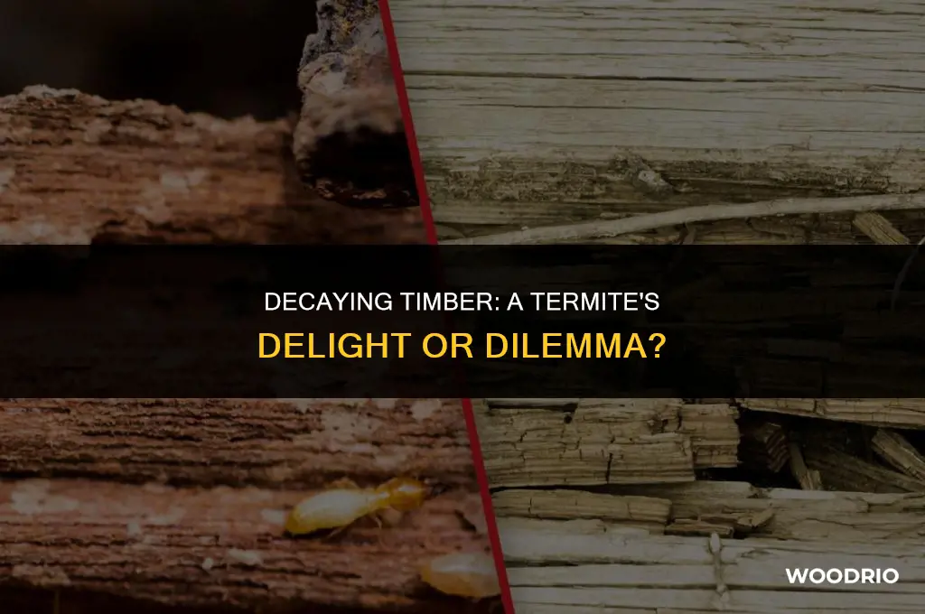 do termites like rotted wood