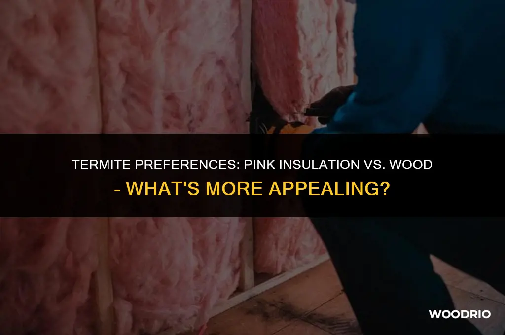 do termites like to eat pimk insulation more than wood
