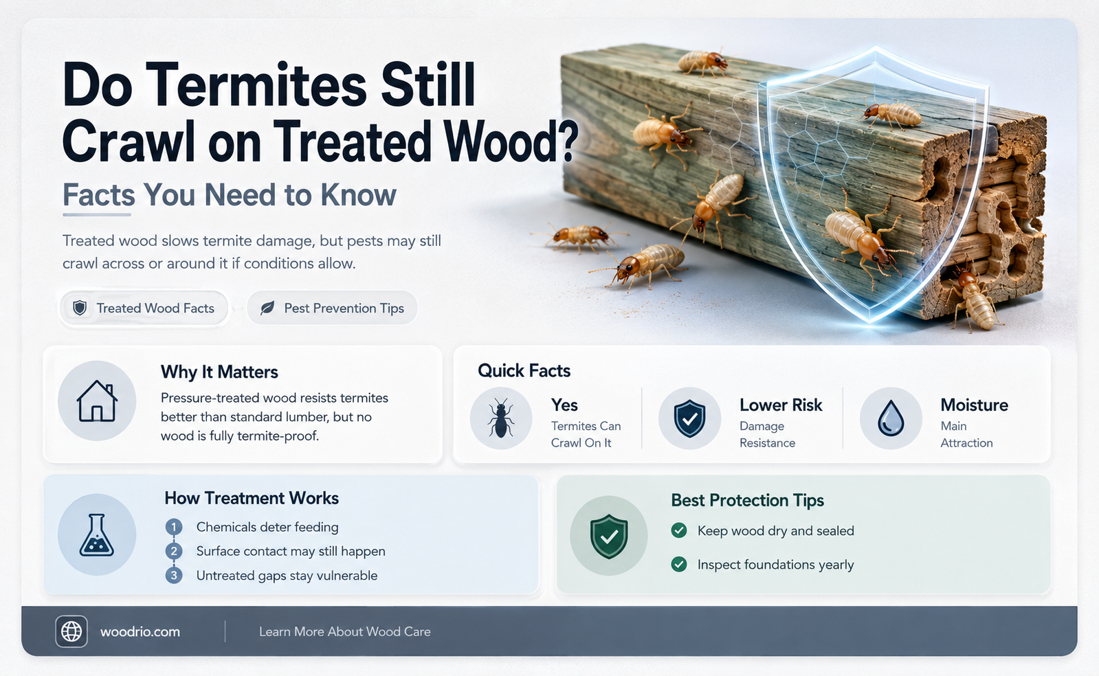 are termites attracted to treated wood