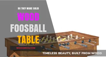 Solid Wood Foosball Tables: Are They Available and Worth It?