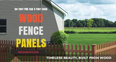 Pre-Fab 5-Foot Wood Fence Panels: Are They Available for Purchase?