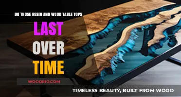 Resin and Wood Table Tops: Durability and Longevity Over Time