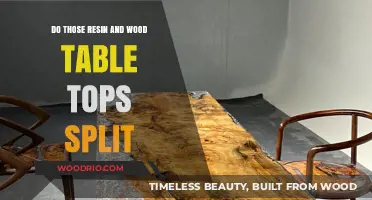 Resin and Wood Table Tops: Do They Split Over Time?