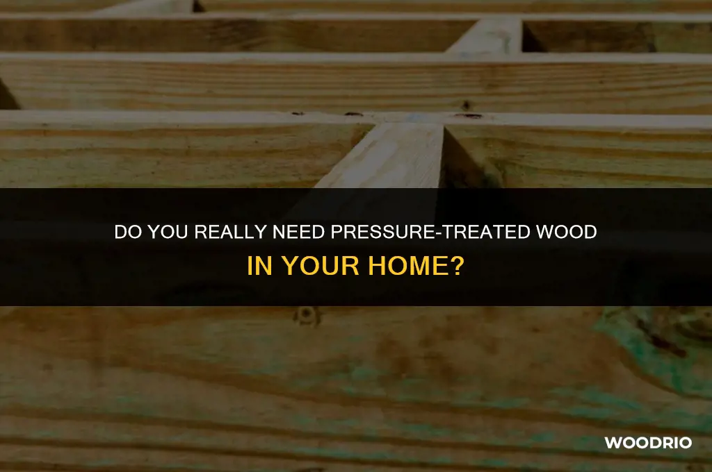 do u need pressure treated wood in the house