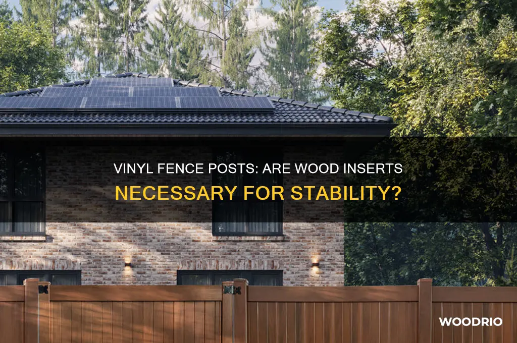do vinyl fence posts need wood inserts