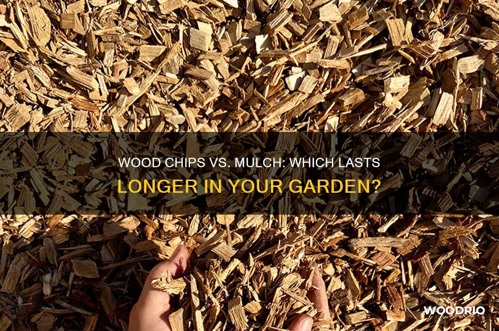 do wood chips last longer than mulch