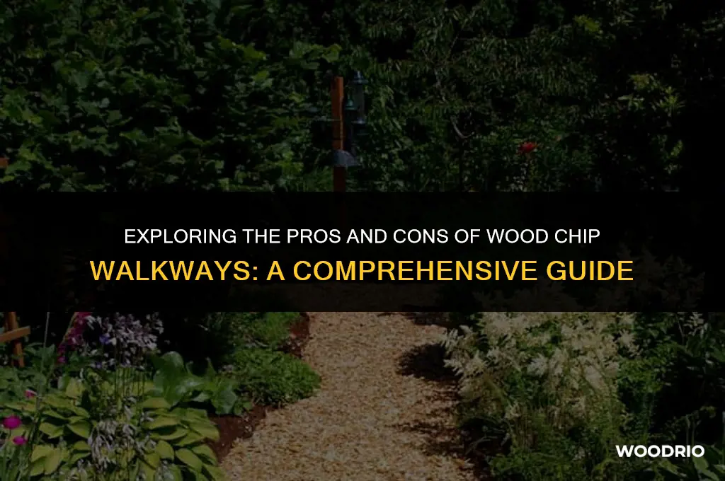 do wood chips make a good walkway