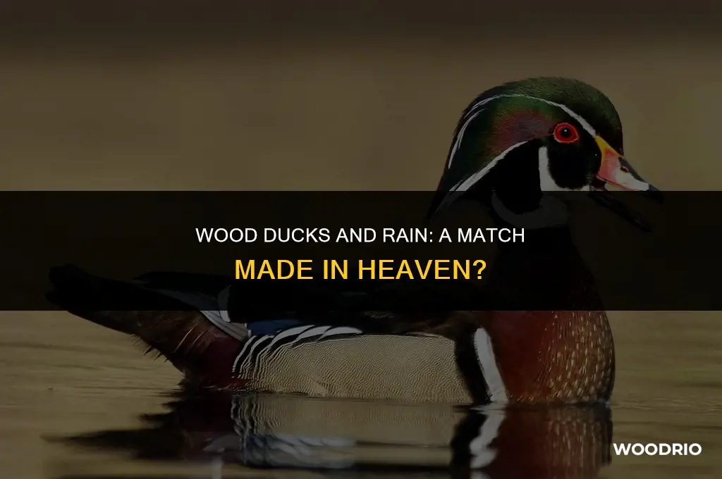 do wood ducks like rain