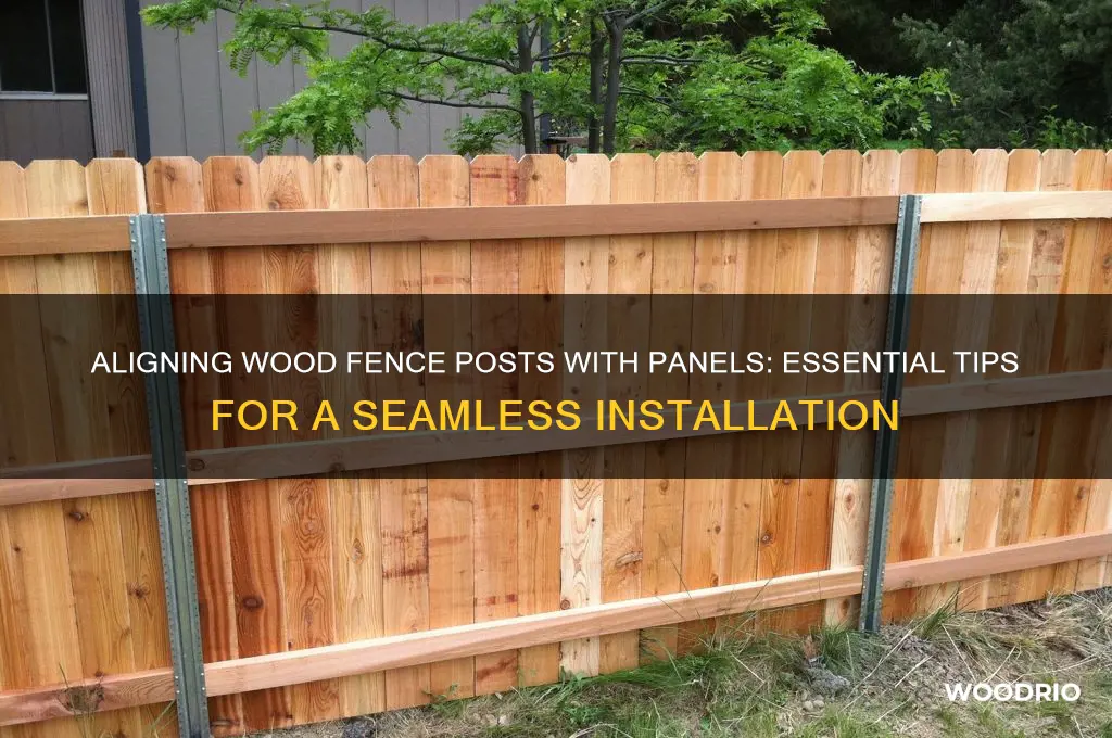 do wood fence posts have to line up with panels