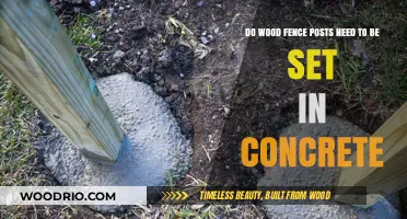 Should Wood Fence Posts Be Set in Concrete? Pros and Cons