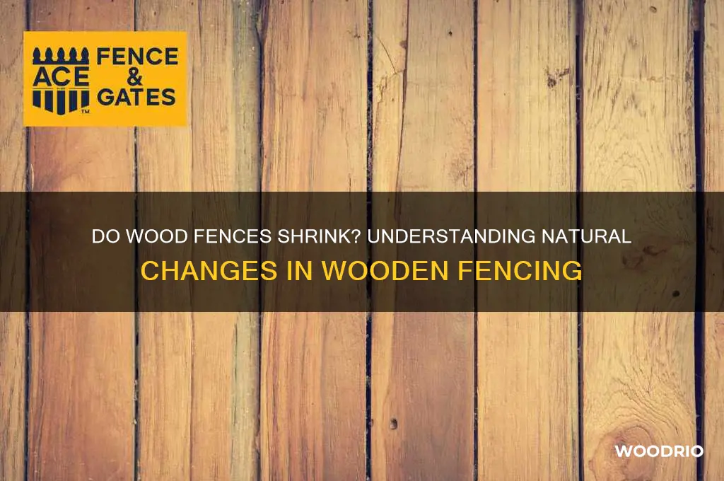 do wood fences shrink