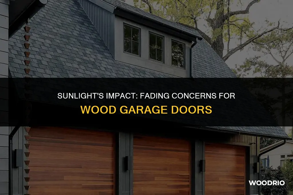 do wood garage doors fade in the sun