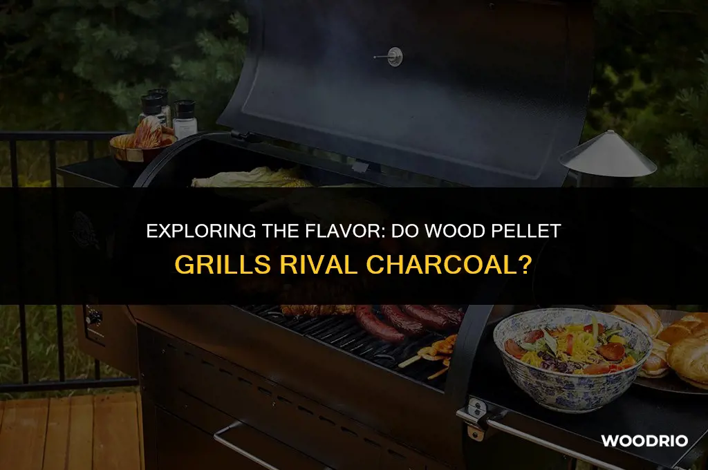do wood pellet grills taste like charcoal
