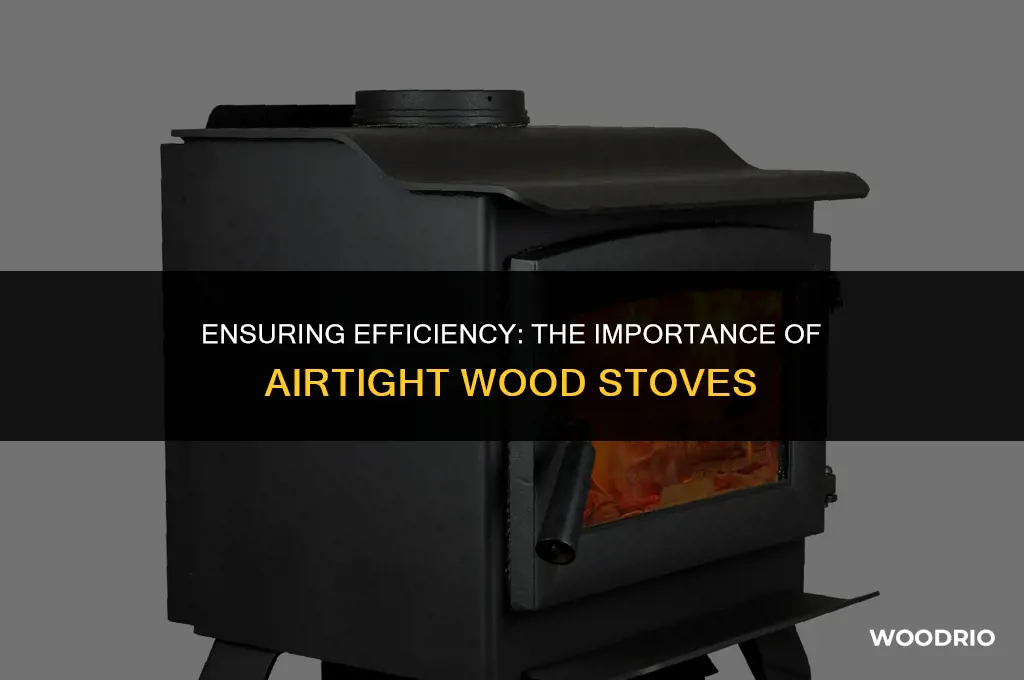 do wood stoves need to be airtight
