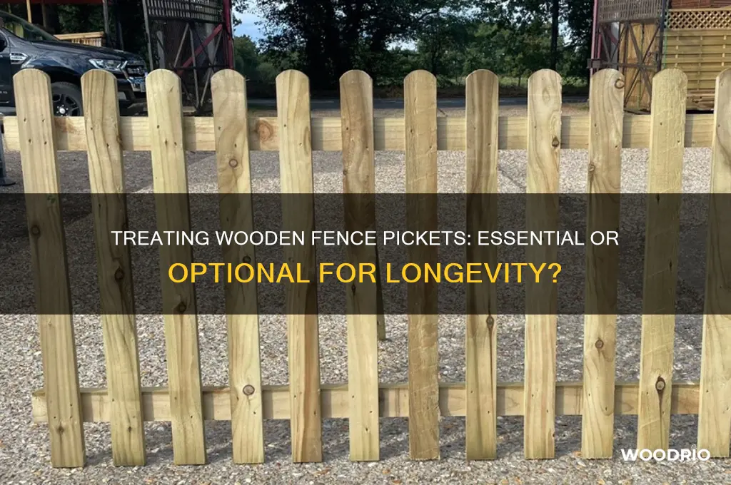 do wooden fence pickets need to be treated