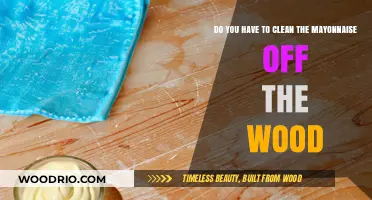 Mayonnaise Mishaps: A Guide to Cleaning Wood Surfaces
