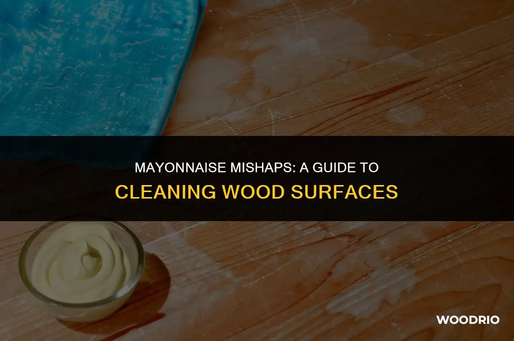 do you have to clean the mayonnaise off the wood