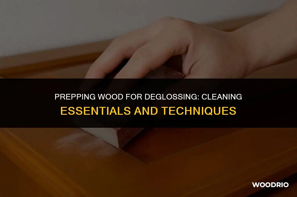 do you have to clean wood before deglossing