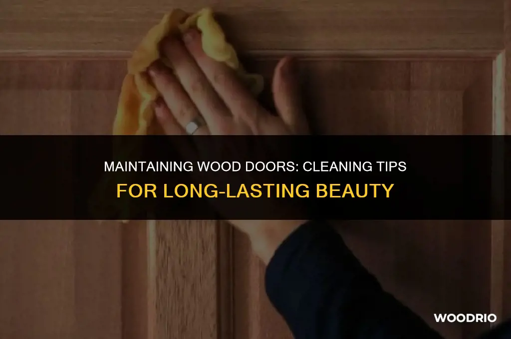 do you have to clean your wood doors