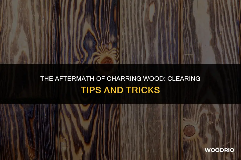 do you have to clear wood after you char it