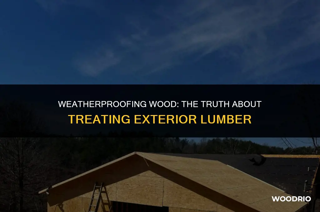 do you have to treat exterior grade lumber or wood