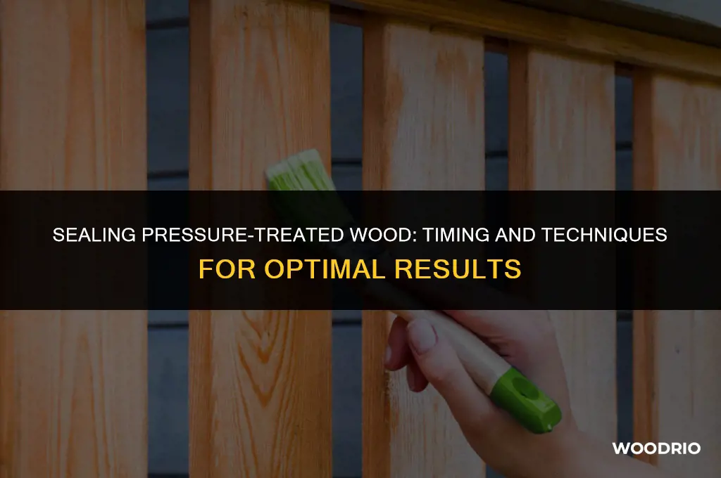 do you have to wait to seal pressure treated wood