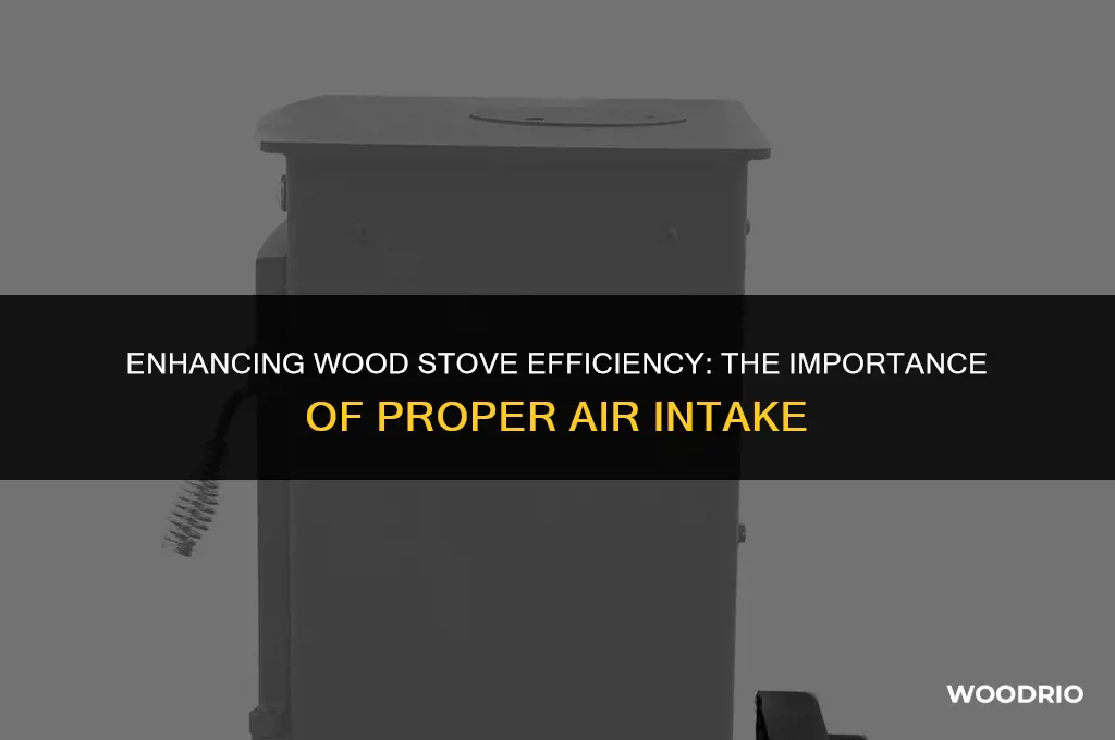 do you need air intake for wood stove