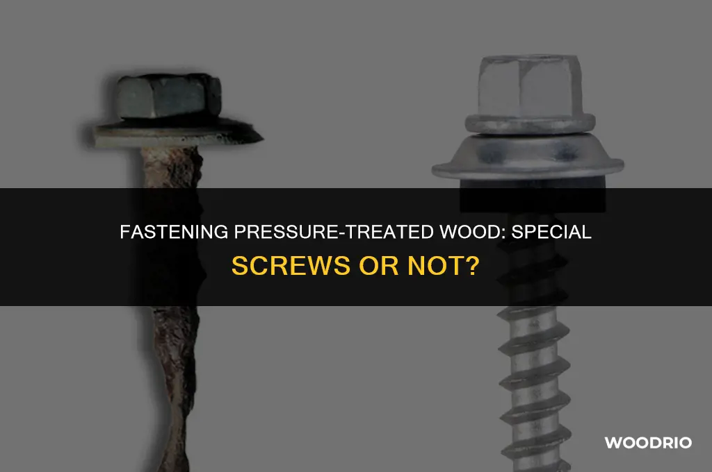do you need special screws for pressure treated wood