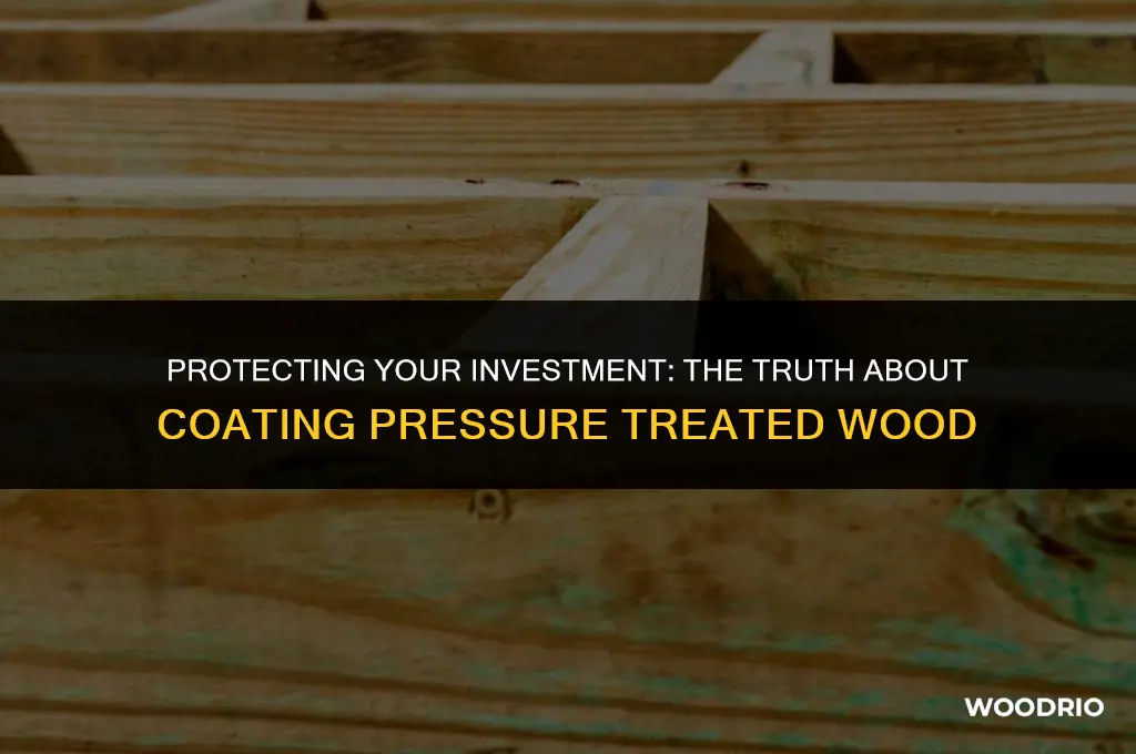 do you need to coat pressure treated wood