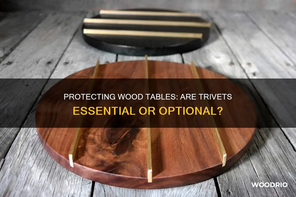 do you need trivets for wood table