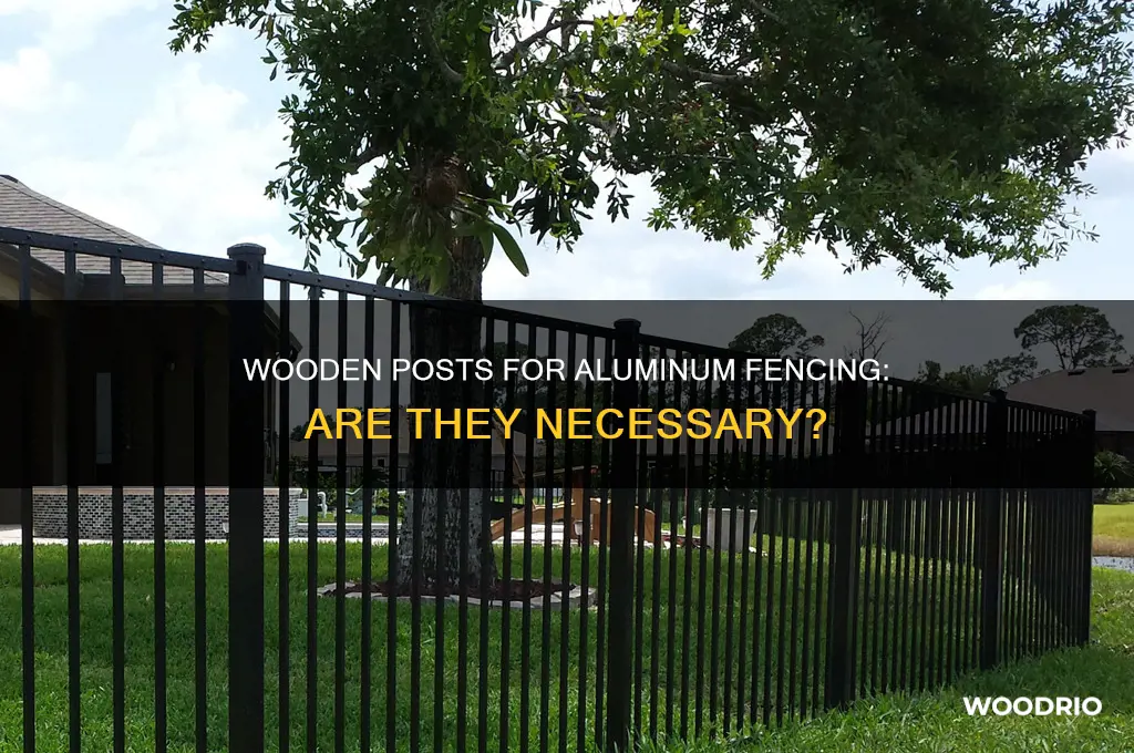 do you need wooden posts for aluminum fencing