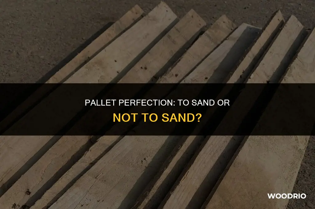 do you sand the wood pallet boards you remove