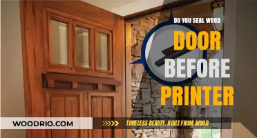 Sealing Wood Doors: A Crucial Step Before Printing