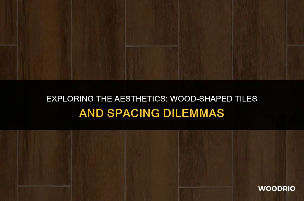do you space out out tile shaped like wood