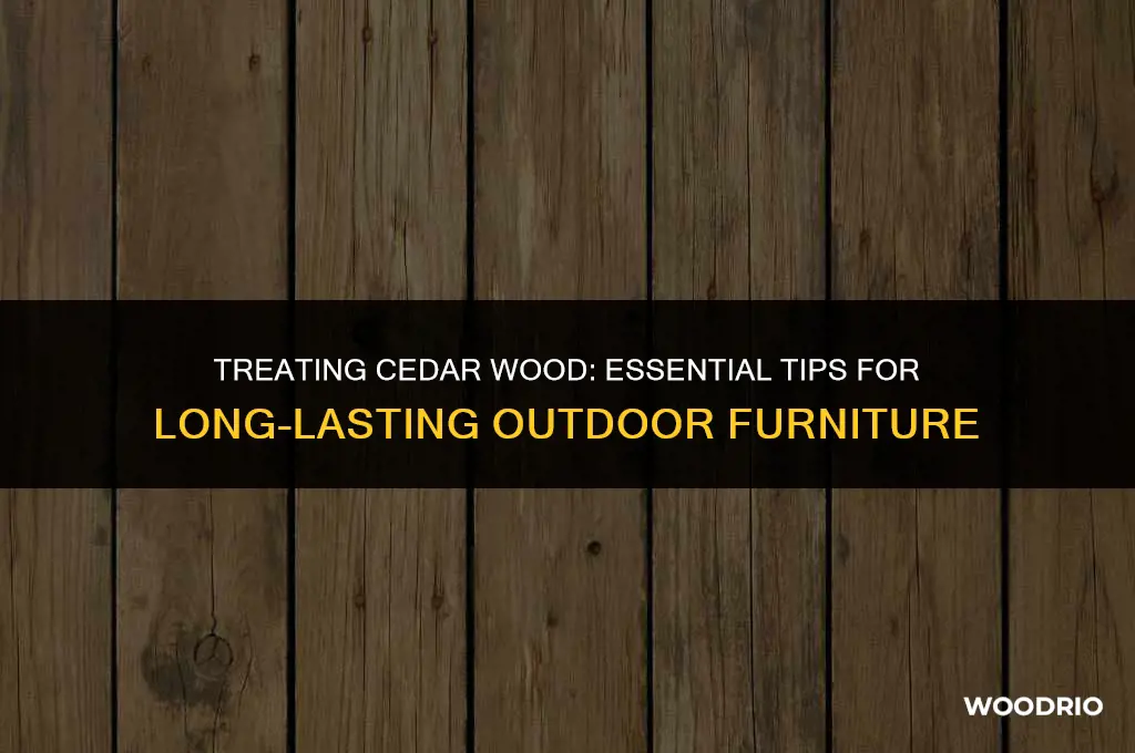do you treat cedar wood
