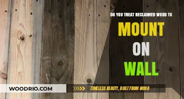 Reviving Rustic Charm: Treating Reclaimed Wood for Wall Mounting