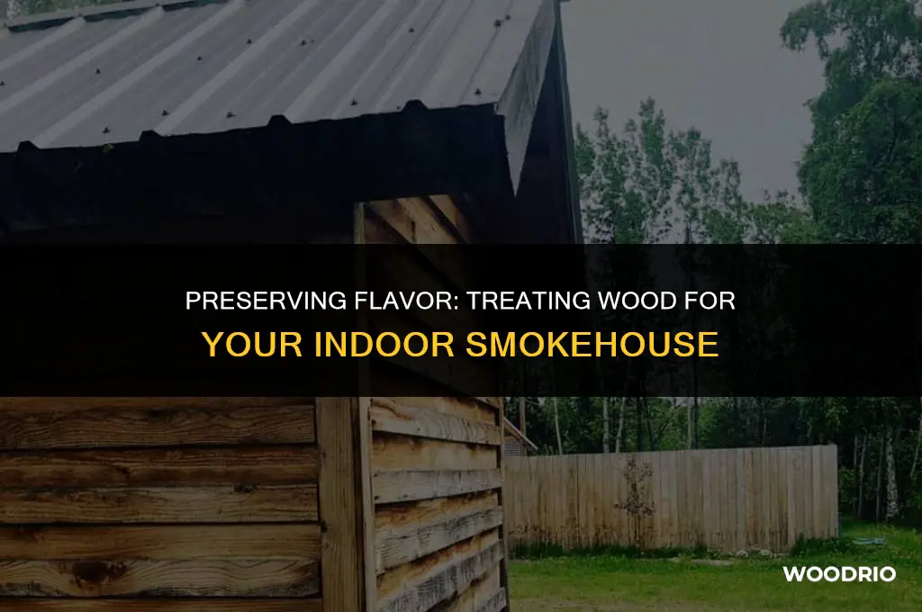 do you treat wood for inside a smoke house
