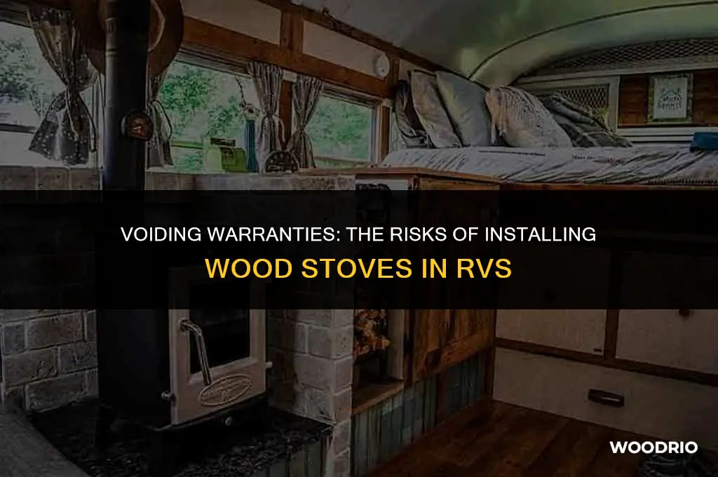 do you void warranty by putting wood stove in rv