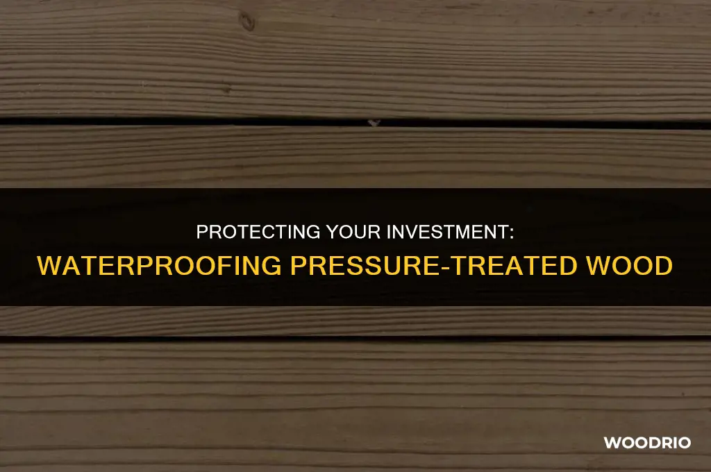 do you waterproof pressure treated wood